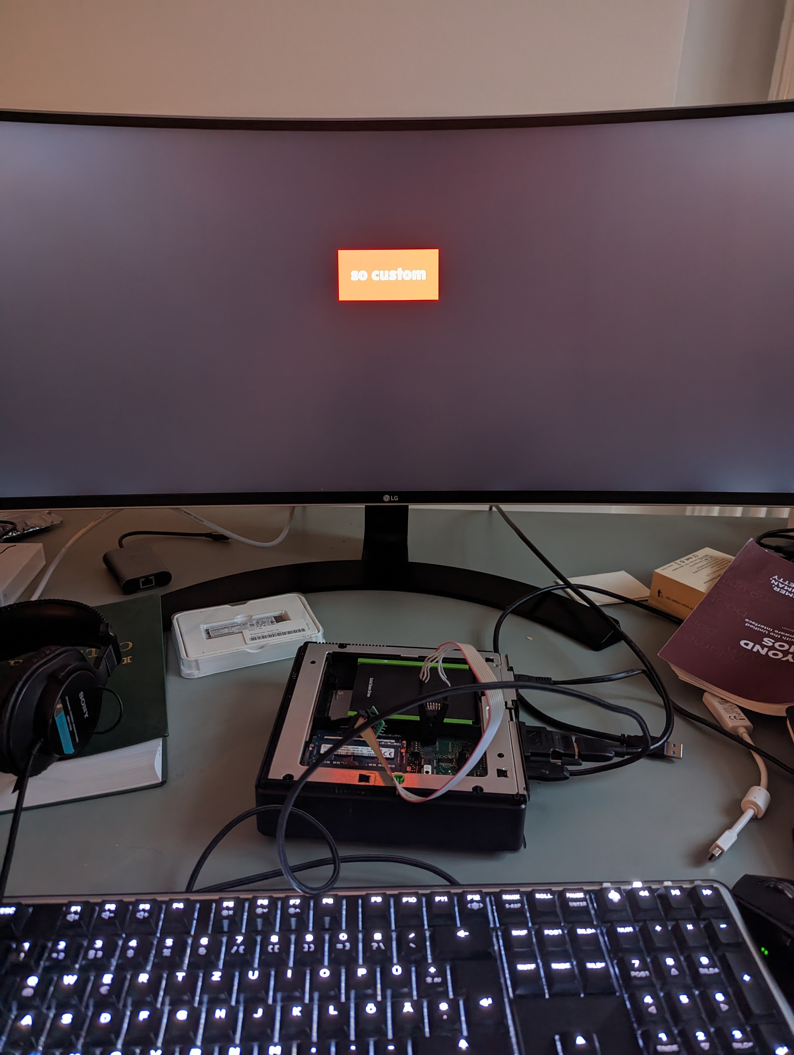 Image of a customized boot splash logo